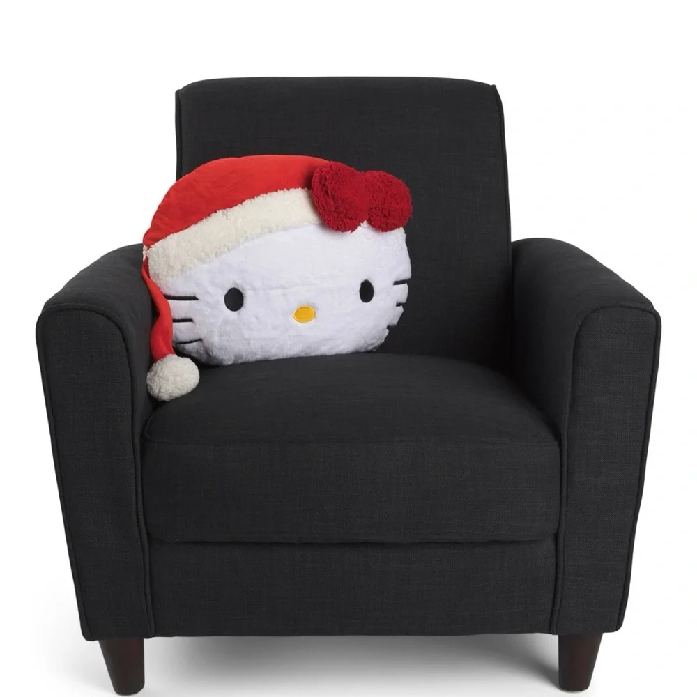 Hello Kitty with Christmas Hat Decorative Pillow